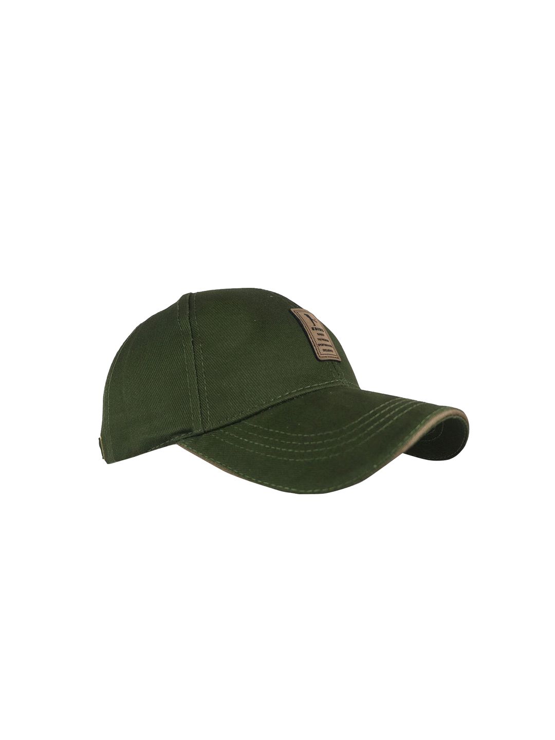 iSWEVEN Unisex Green Solid Snapback Cap Price in India