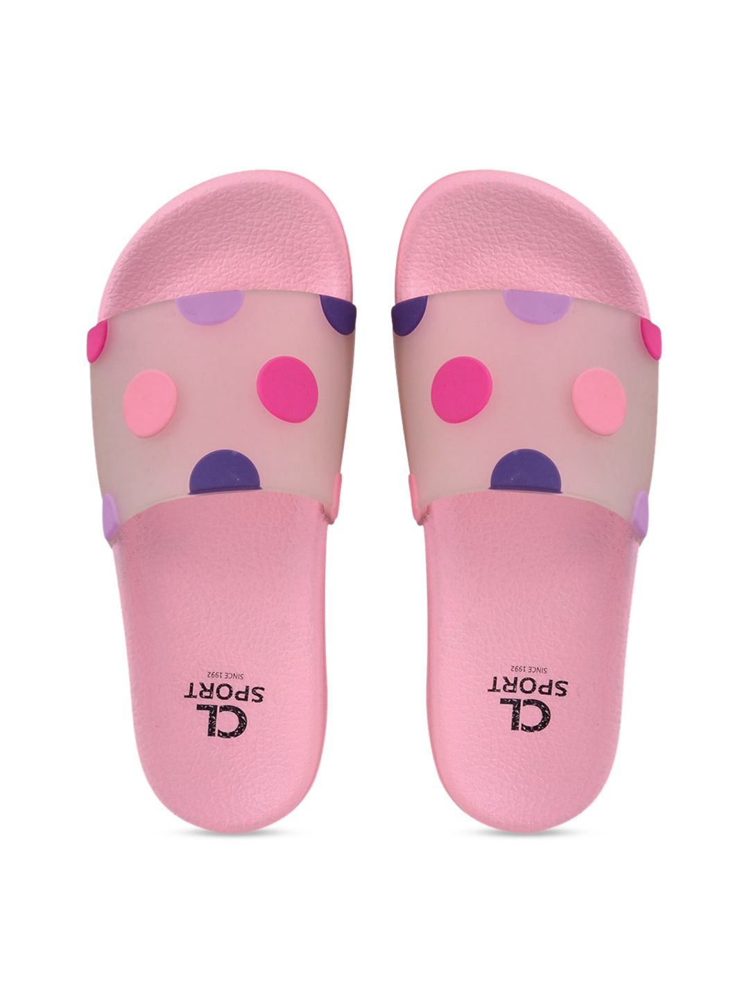 Carlton London sports Women Pink Printed Sliders Price in India