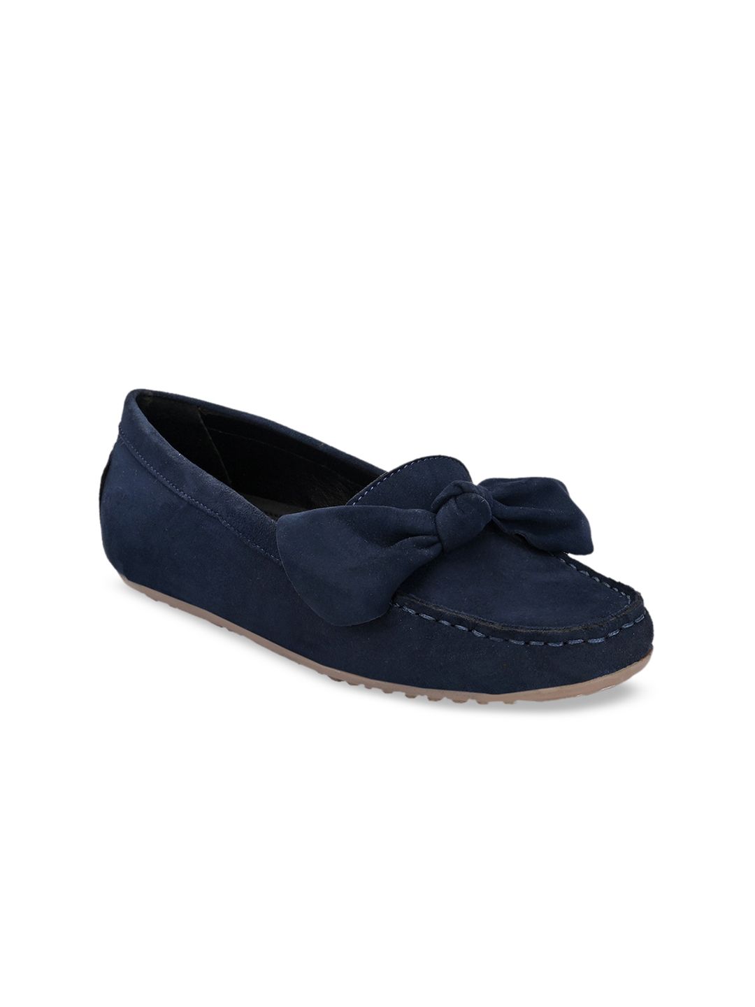 CARLO ROMANO Women Blue Suede Loafers Price in India