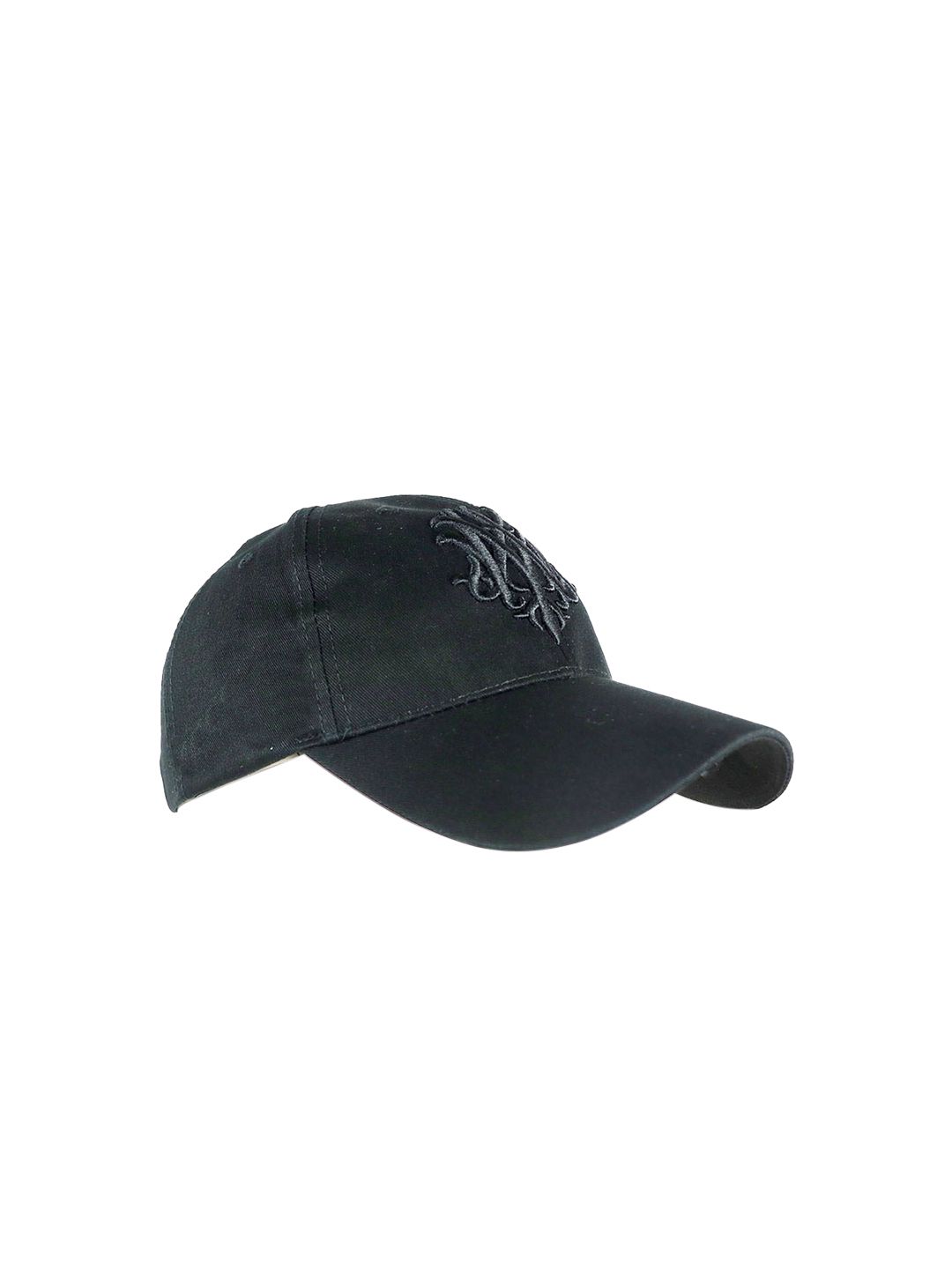 iSWEVEN Unisex Black & Grey Embroidered Snapback Cap Price in India