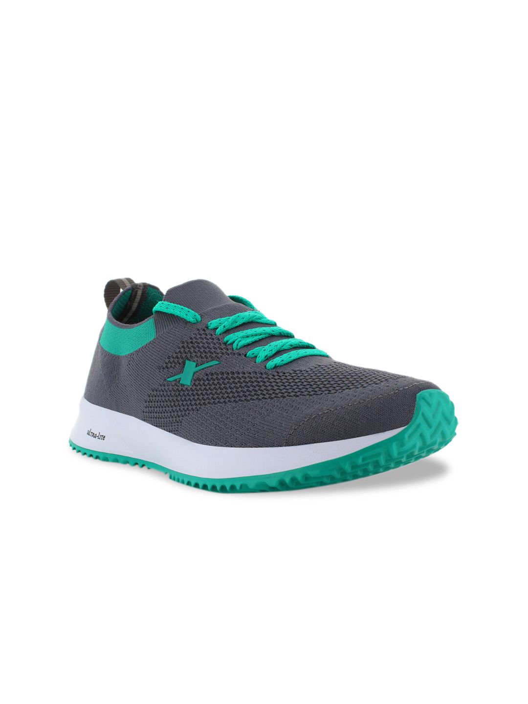 Sparx Women Grey & Green Running Sports Shoes