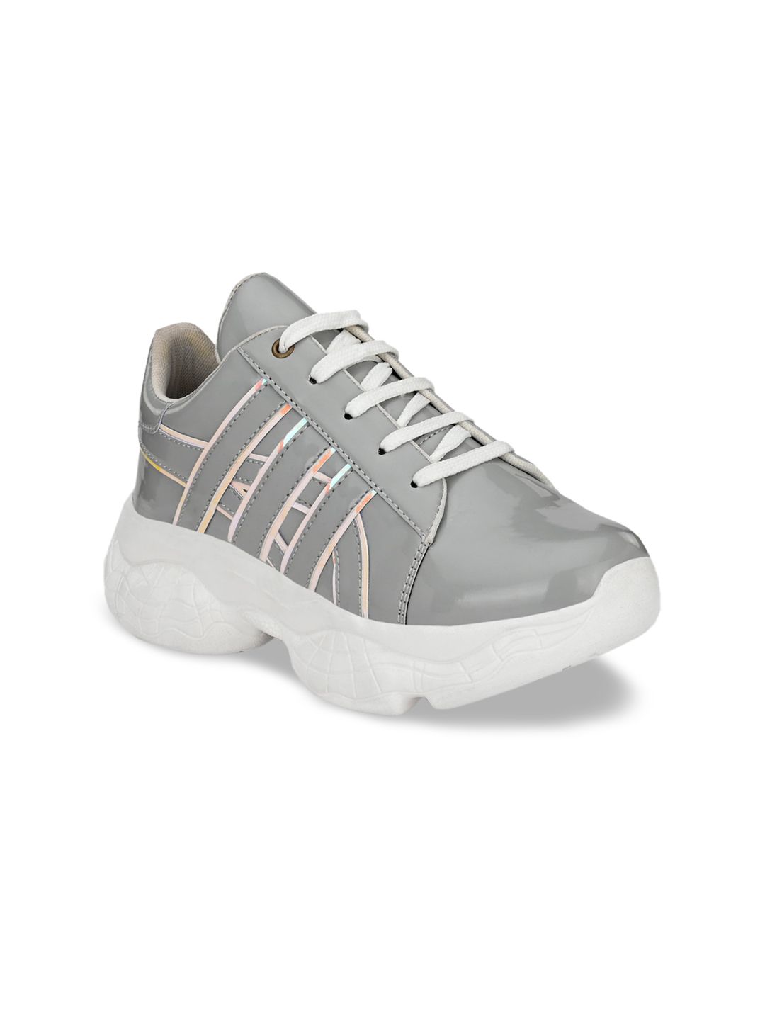 El Paso Women Grey Casual Sneakers Price in India