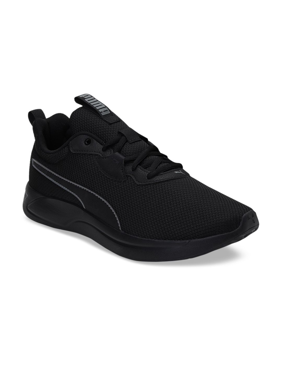 Puma Men Black Mesh Resolve Running Shoes