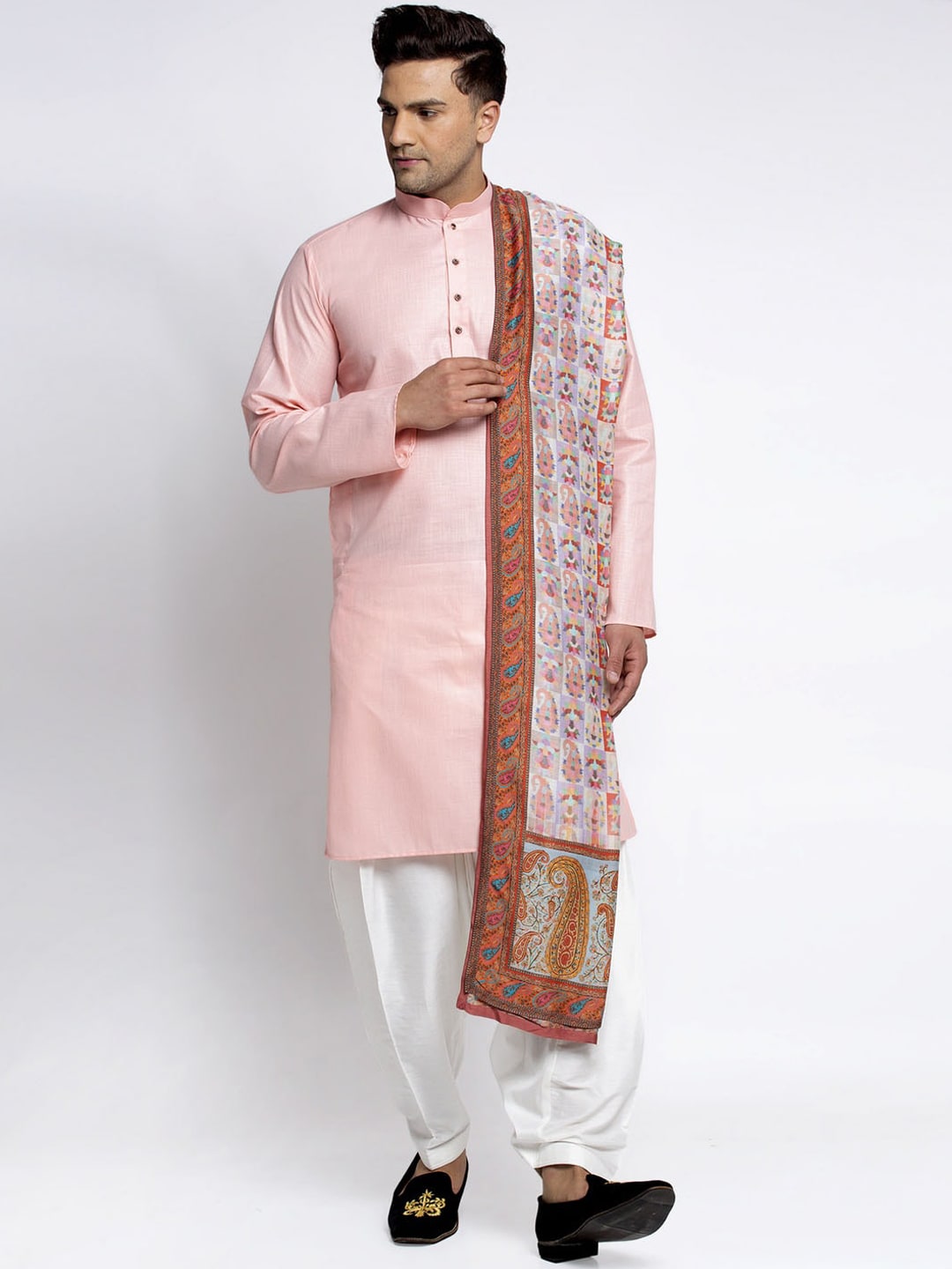 MAXENCE Men Multicoloured Printed Shawl Price in India