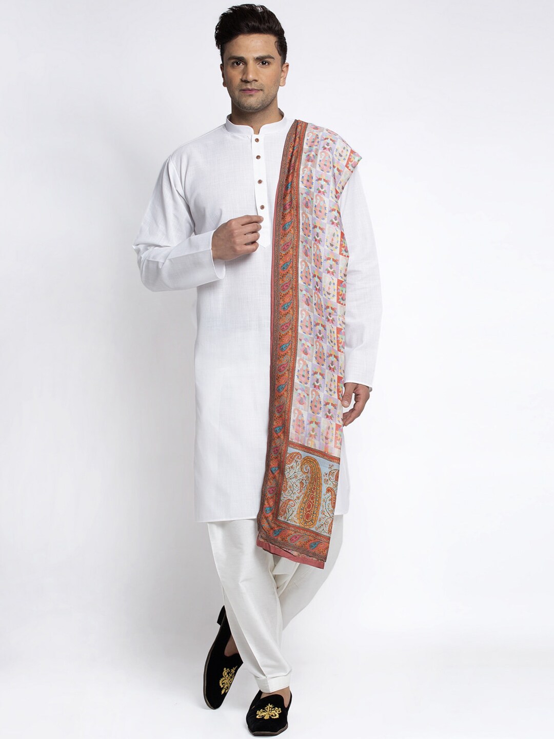 MAXENCE Men Multicoloured Printed Shawl Price in India
