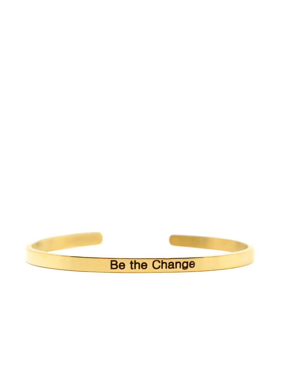 JOKER & WITCH Gold-Plated  Be The Change Gold Mantra Band Price in India