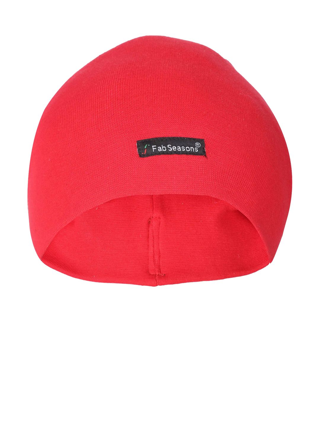 FabSeasons Unisex Red Solid Beanie Price in India