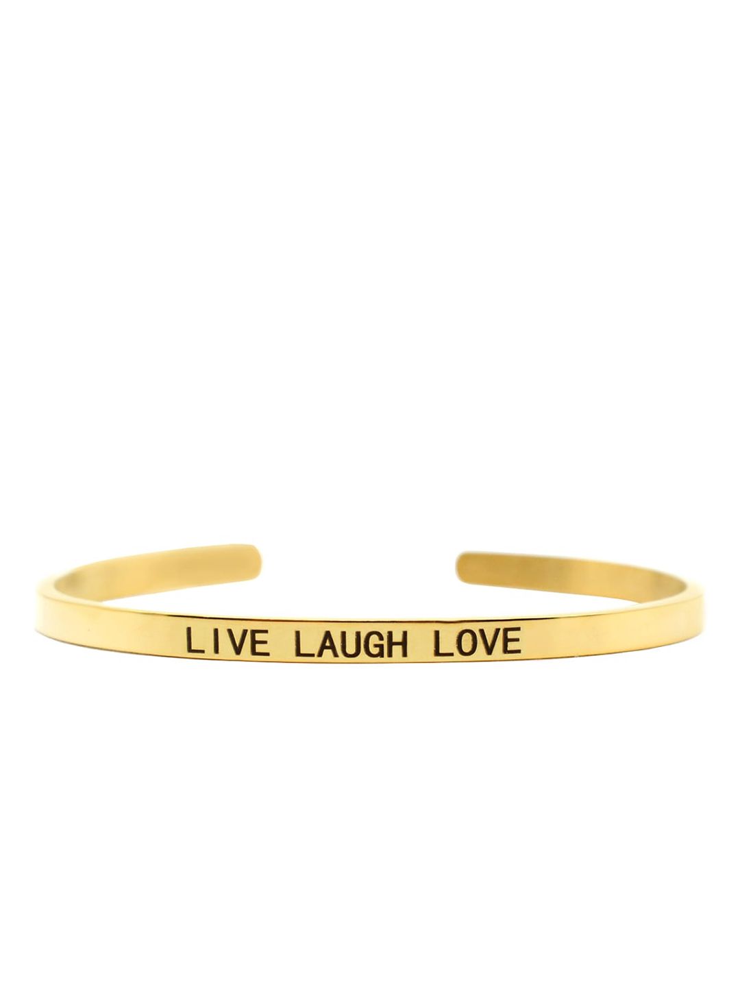 JOKER & WITCH Gold-Plated Black Cuff Bracelet Price in India