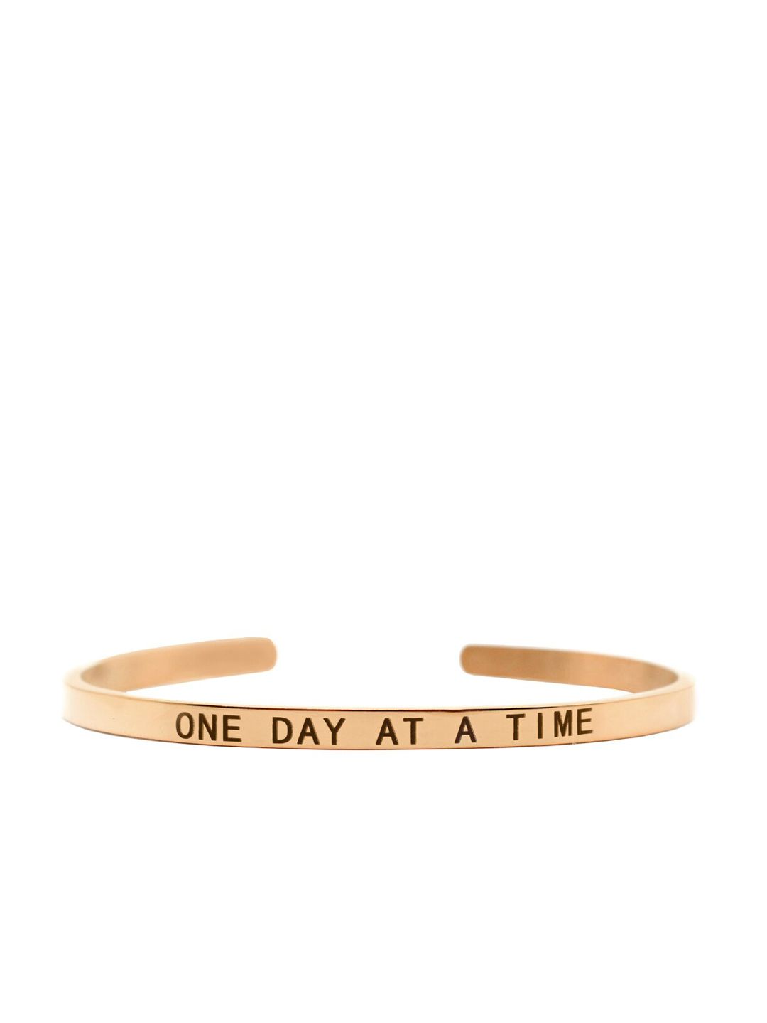 JOKER & WITCH Rose Gold-Plated One Day At A Time Cuff Bracelet Price in India