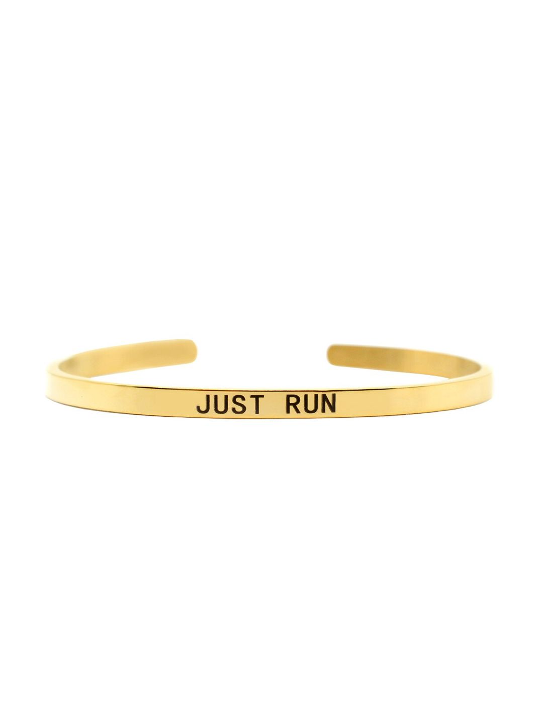 JOKER & WITCH Gold-Plated Just Run Cuff Bracelet Price in India