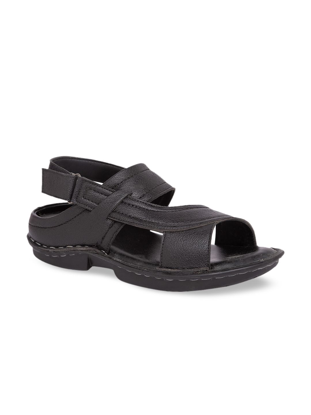 Regal Men Black Sports Sandals