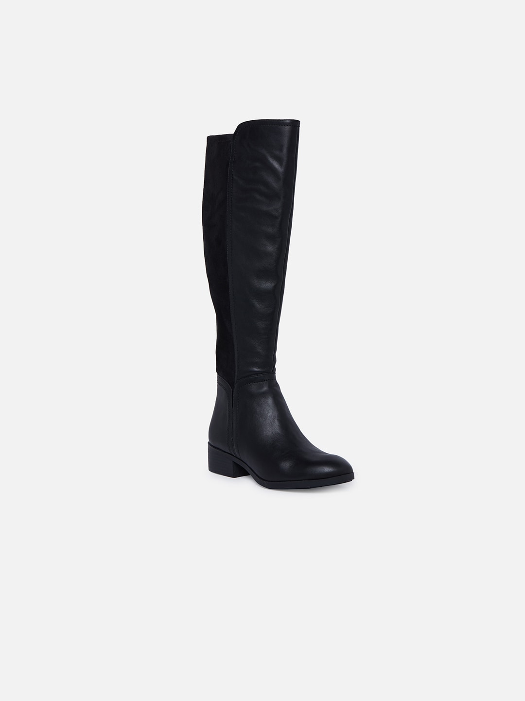 ALDO Women Black Solid Heeled Boots Price in India