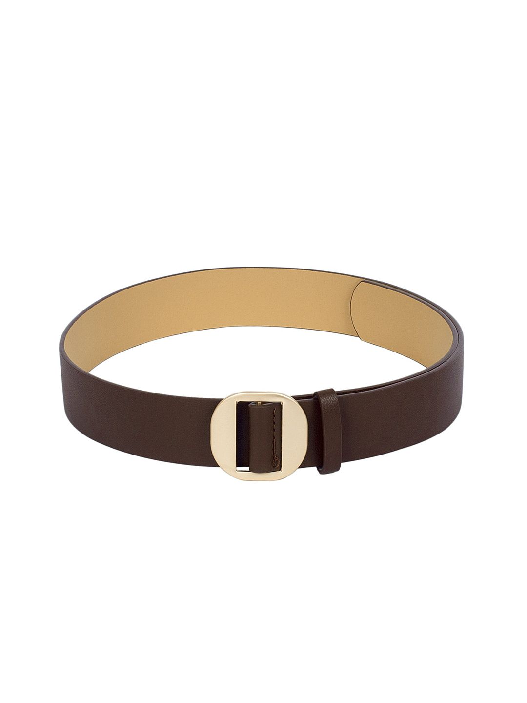 CRUSSET Women Brown Solid Belt Price in India