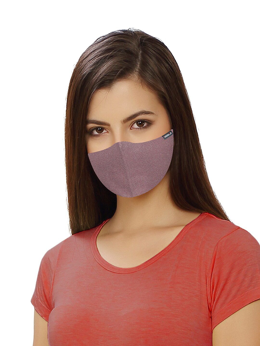 inocenCia Unisex Purple Solid 2-Ply Reusable Cloth Mask Price in India