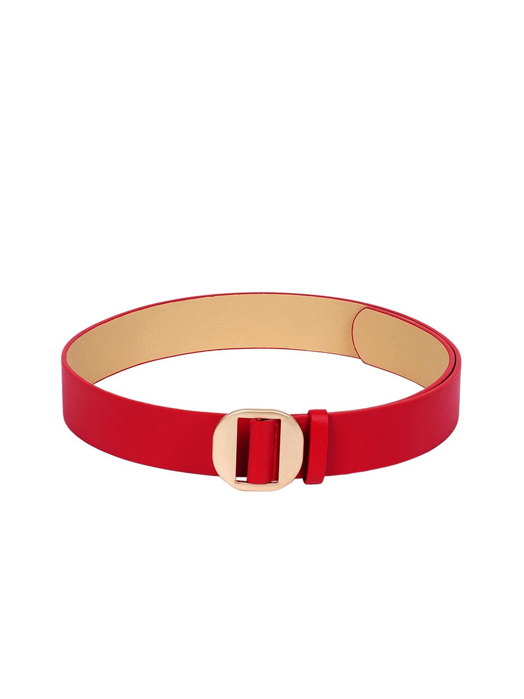 CRUSSET Women Red Solid Belt Price in India