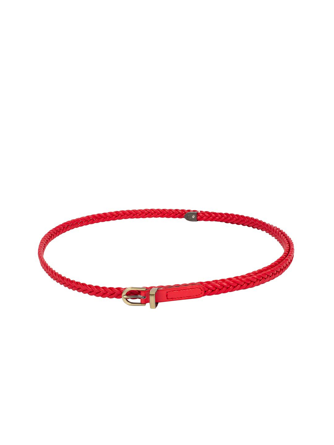 CRUSSET Women Red Woven-Design Belt Price in India