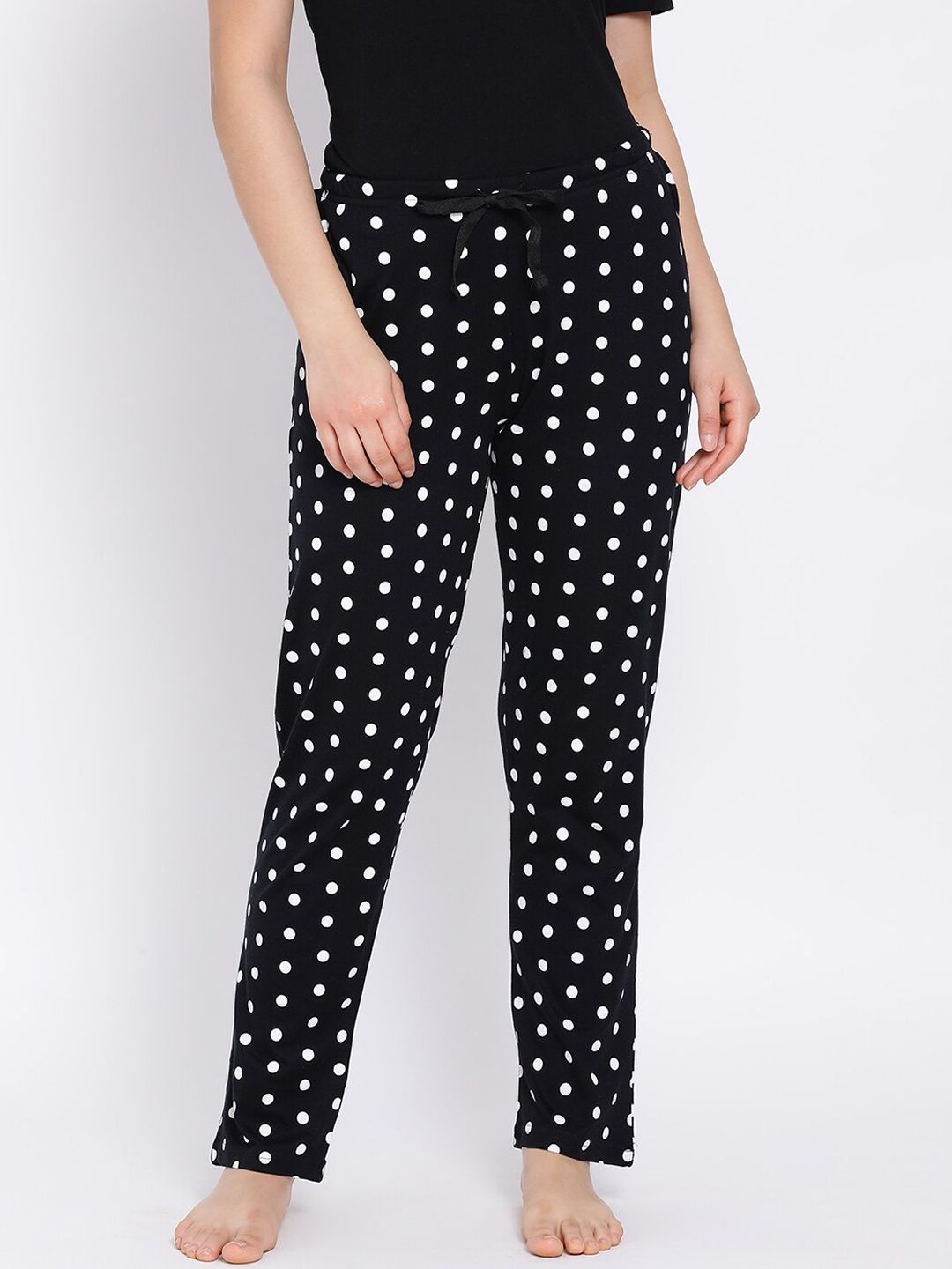 Kanvin Women Black Printed Lounge Pants Price in India