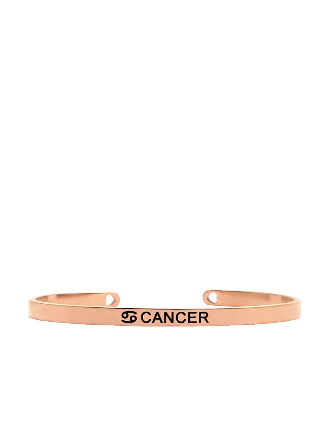 JOKER & WITCH Rose Gold-Plated Cancer Zodiac Cuff  Bracelet Price in India