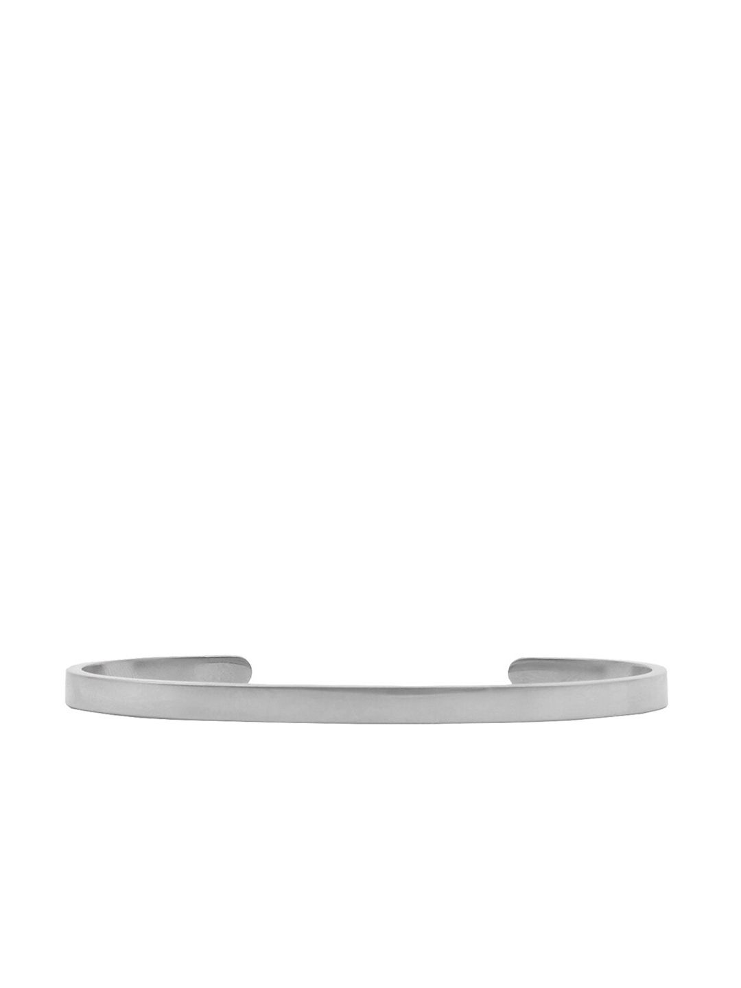 JOKER & WITCH Silver-Plated Minimal Cuff Bracelet Price in India