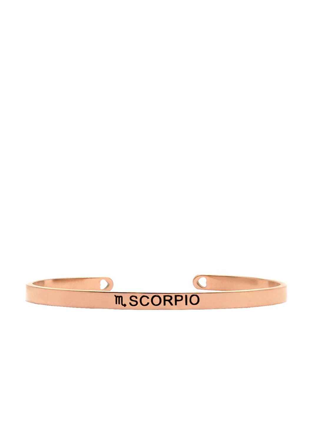 JOKER & WITCH Rose Gold-Plated Scorpio Zodiac Cuff Bracelet Price in India