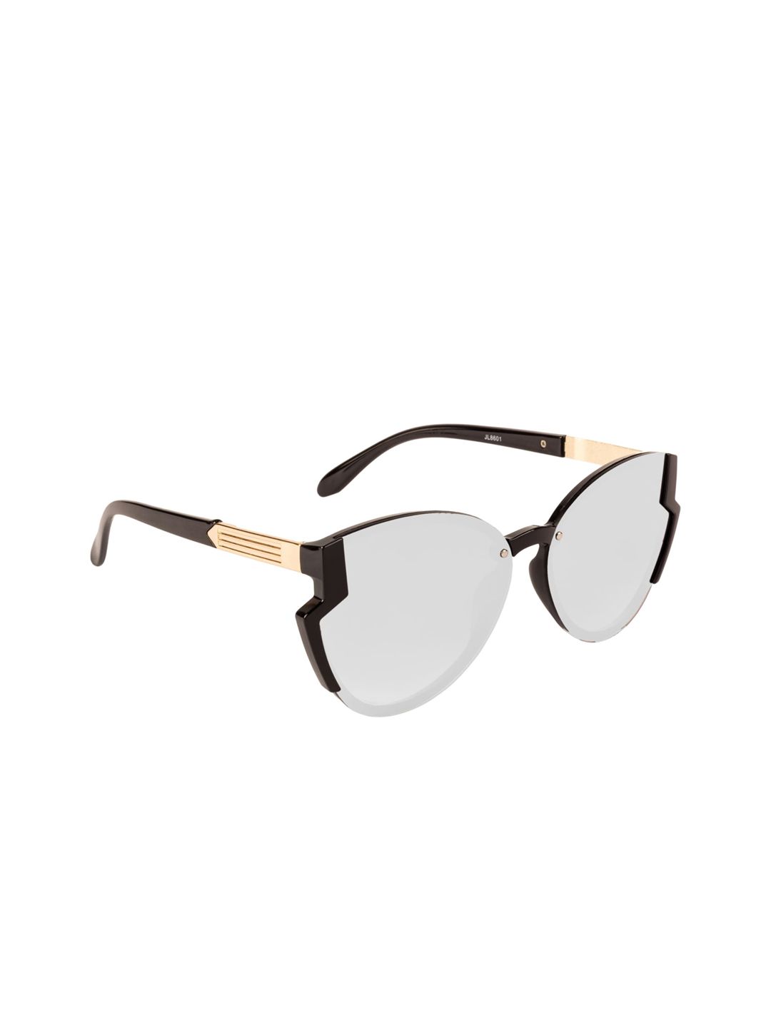 NuVew Women Cateye Sunglasses ES_16367-31-NW-8601-fSVR-BKGL-CE-68-G Price in India