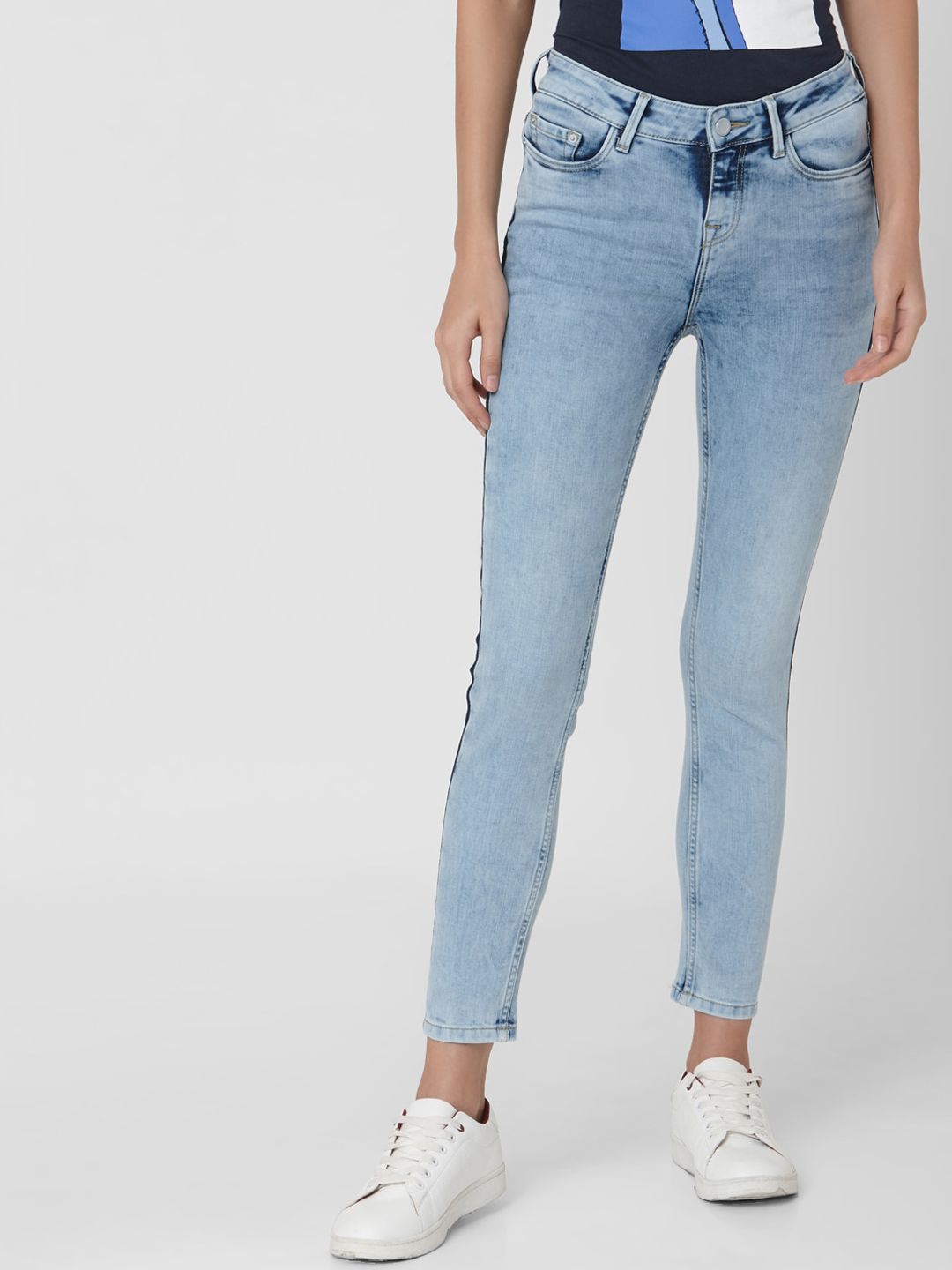 Vero Moda Women Blue Skinny Fit Jeans Price in India