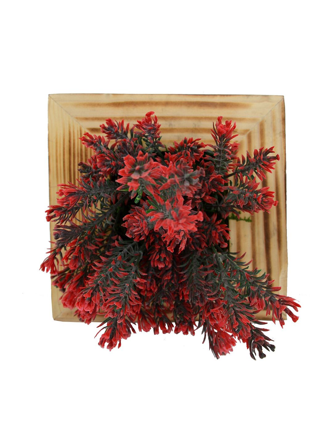 fancy mart Red & Black Artificial Rosemary Plant With Hanging Panel Price in India