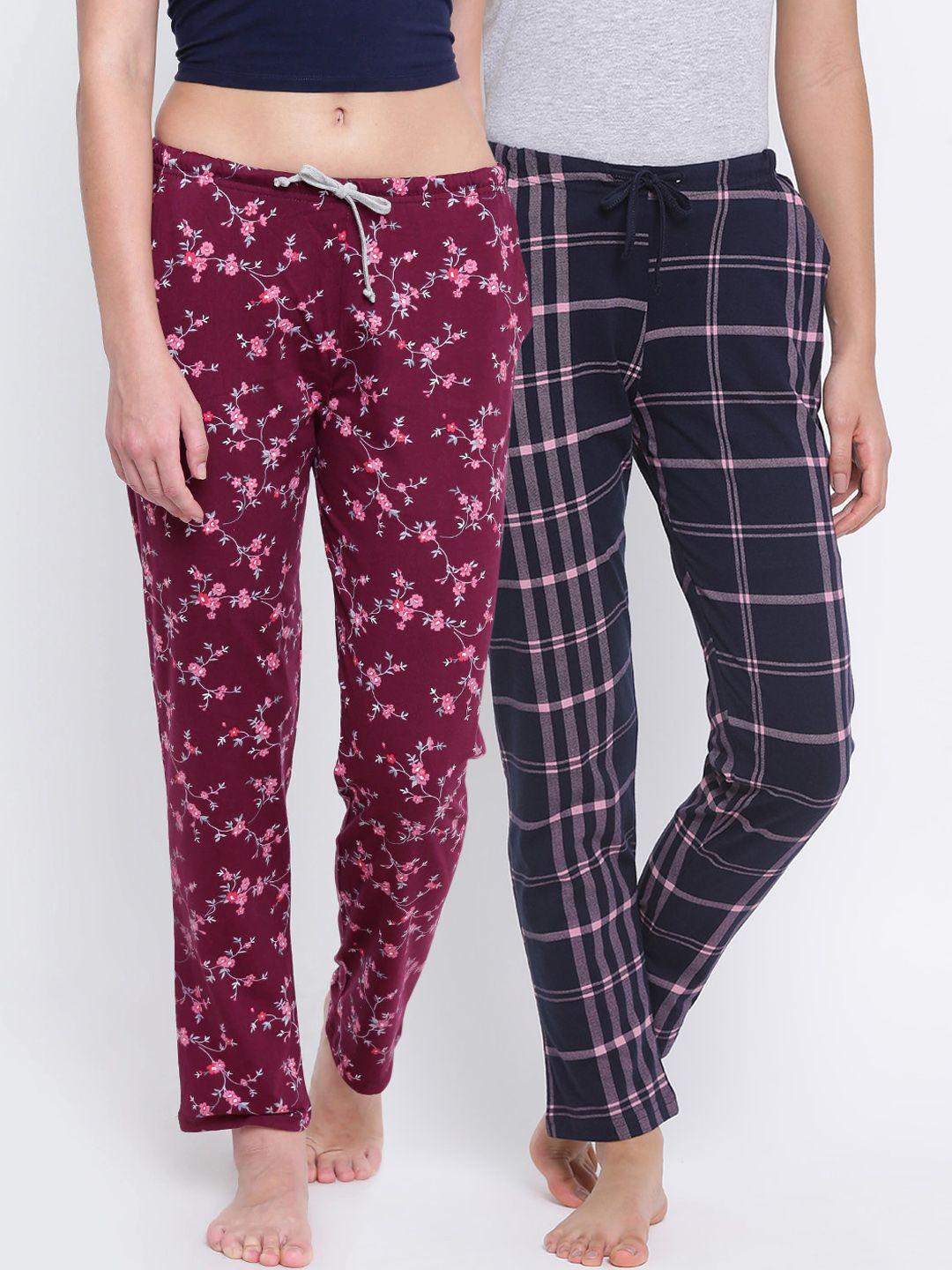 Kanvin Women Pack Of 2 Lounge Pants Price in India