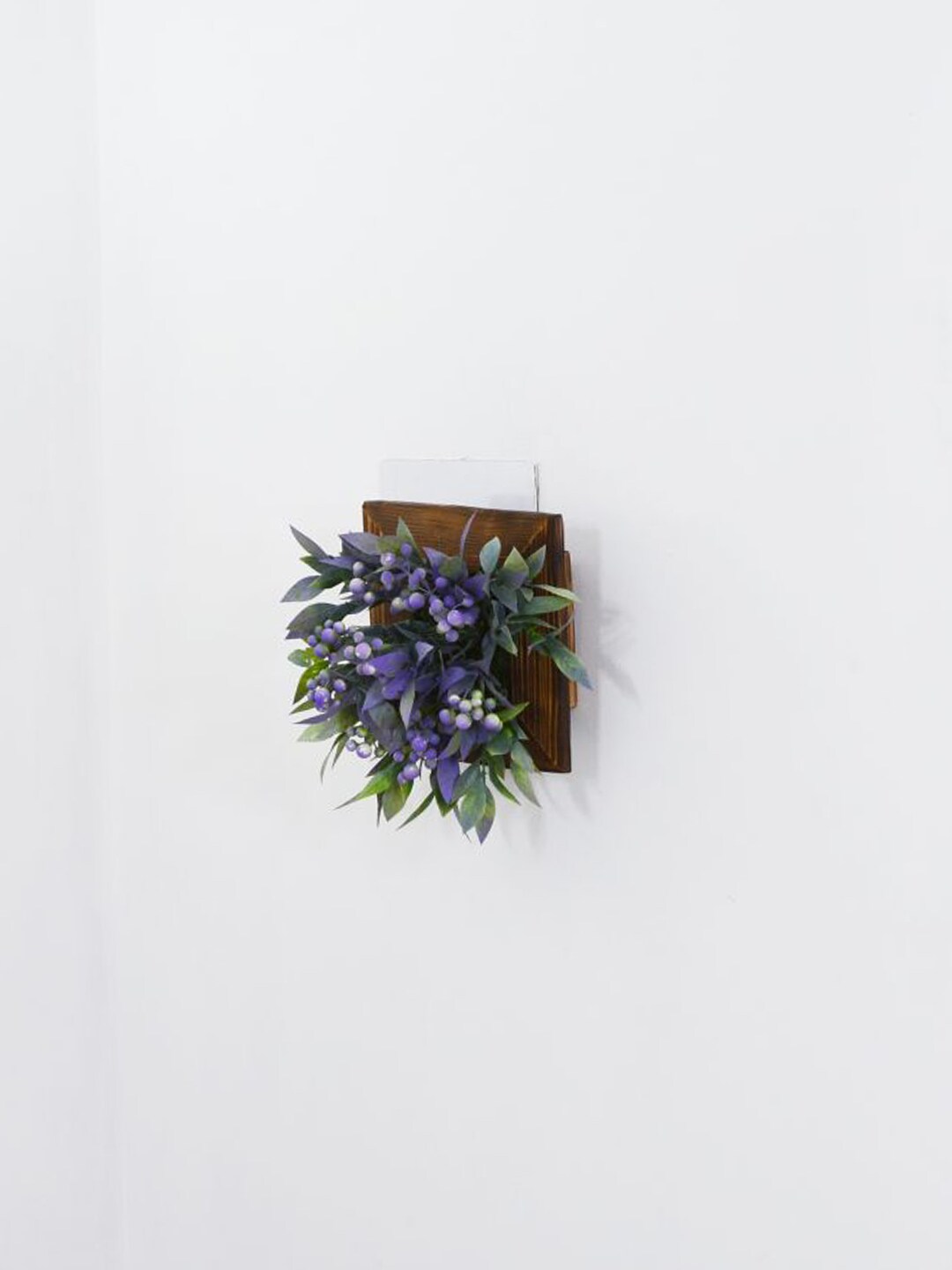 fancy mart Blue & Green Artificial Wall Berries Plant With Hanging Panel Price in India