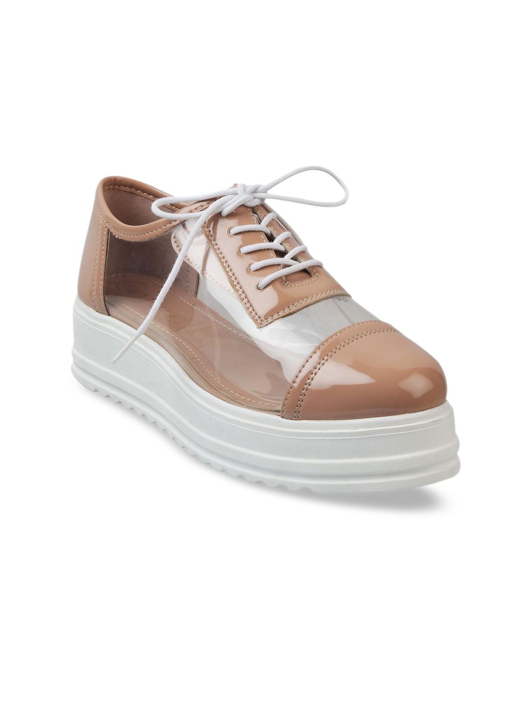 Catwalk Women Nude-Coloured Colourblocked Sneakers Price in India