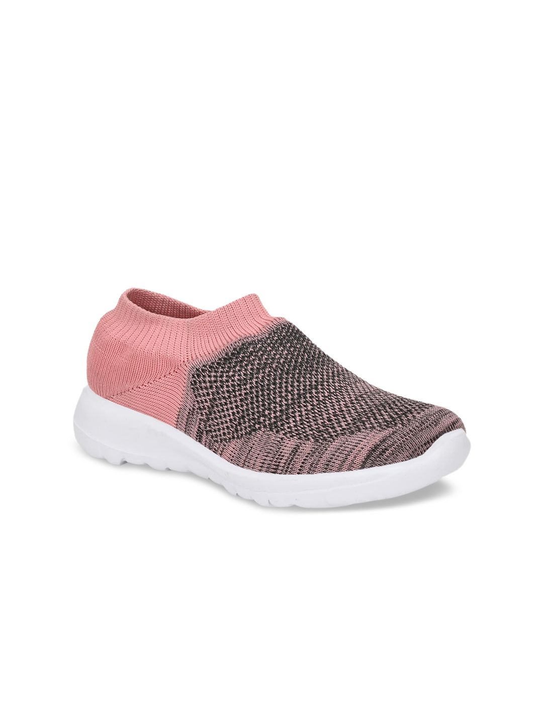 El Paso Women Pink & Grey Running Shoes Price in India