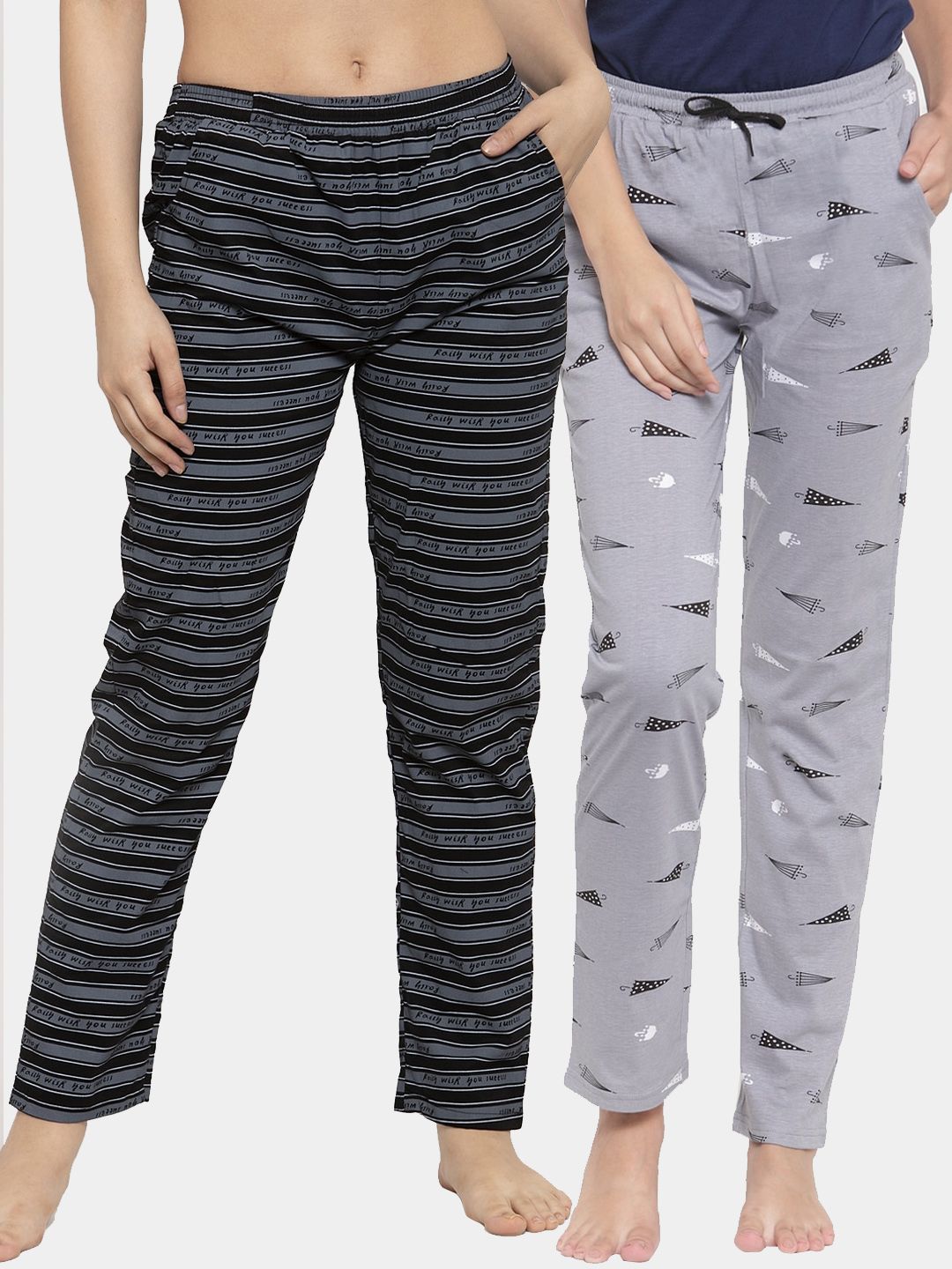 Claura Women Pack of 2 Printed Lounge Pants Price in India