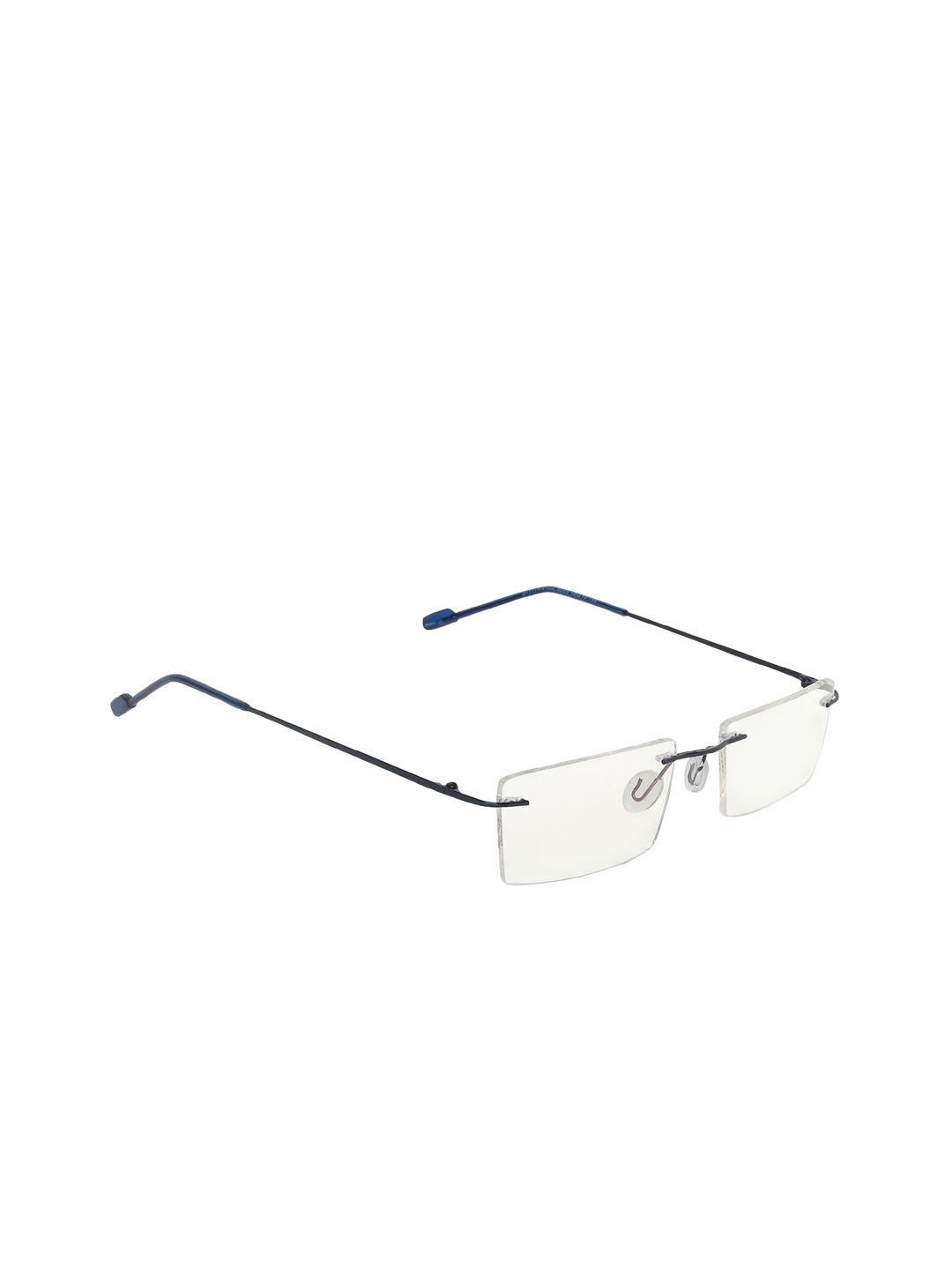 ALIGATORR Unisex Blue Solid Rimless Rectangle Frames ALI_ODY_BLU_01 Price in India