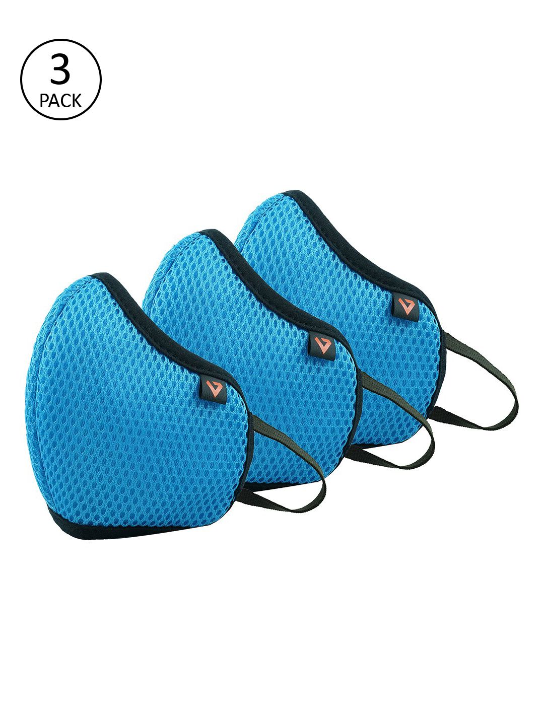 THe VerTicaL Unisex 3 Pcs Blue Reusable Outdoor 5-Ply Cloth Masks Price in India