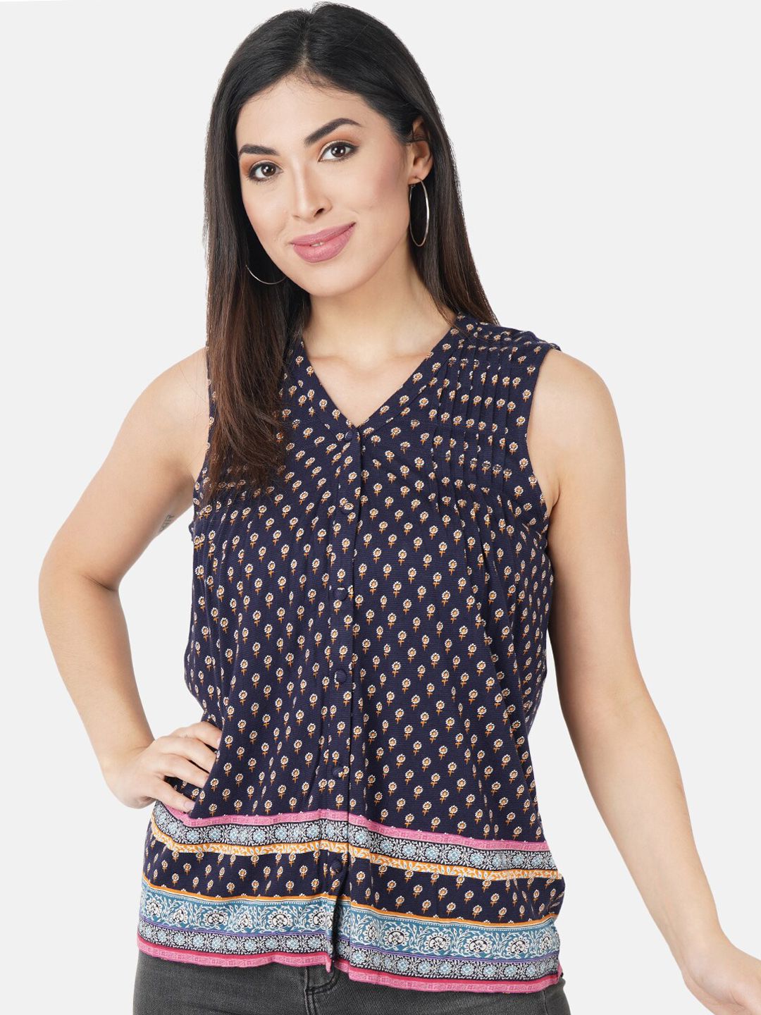 JAAIVE Women Multicoloured Printed Top