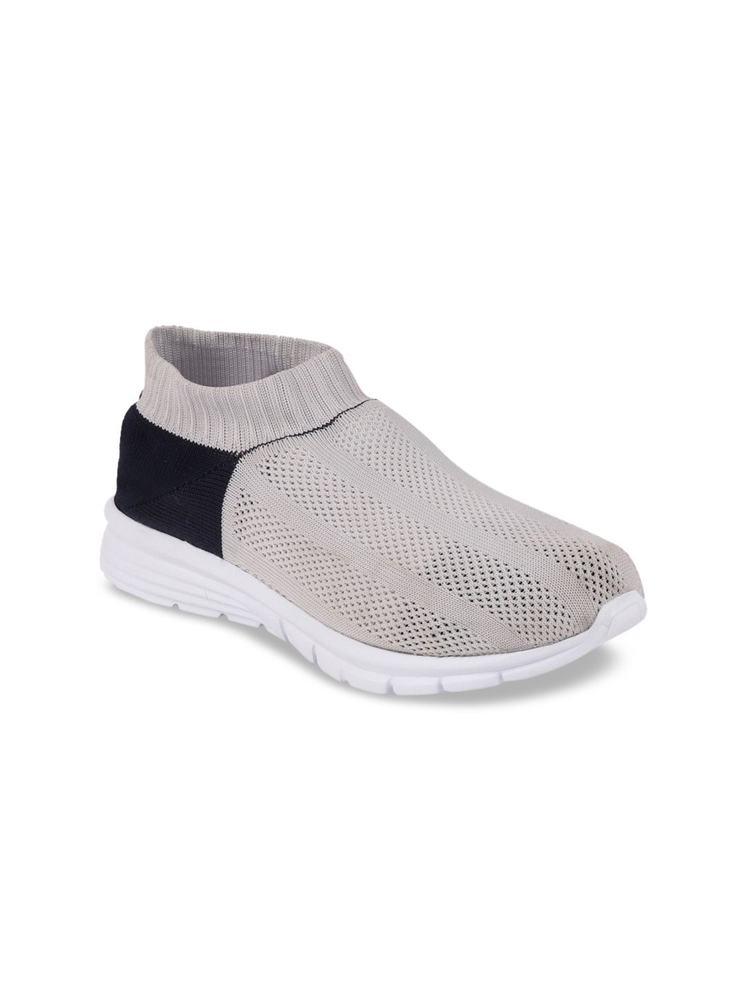 FAUSTO Women Grey & Black Walking Shoes Price in India