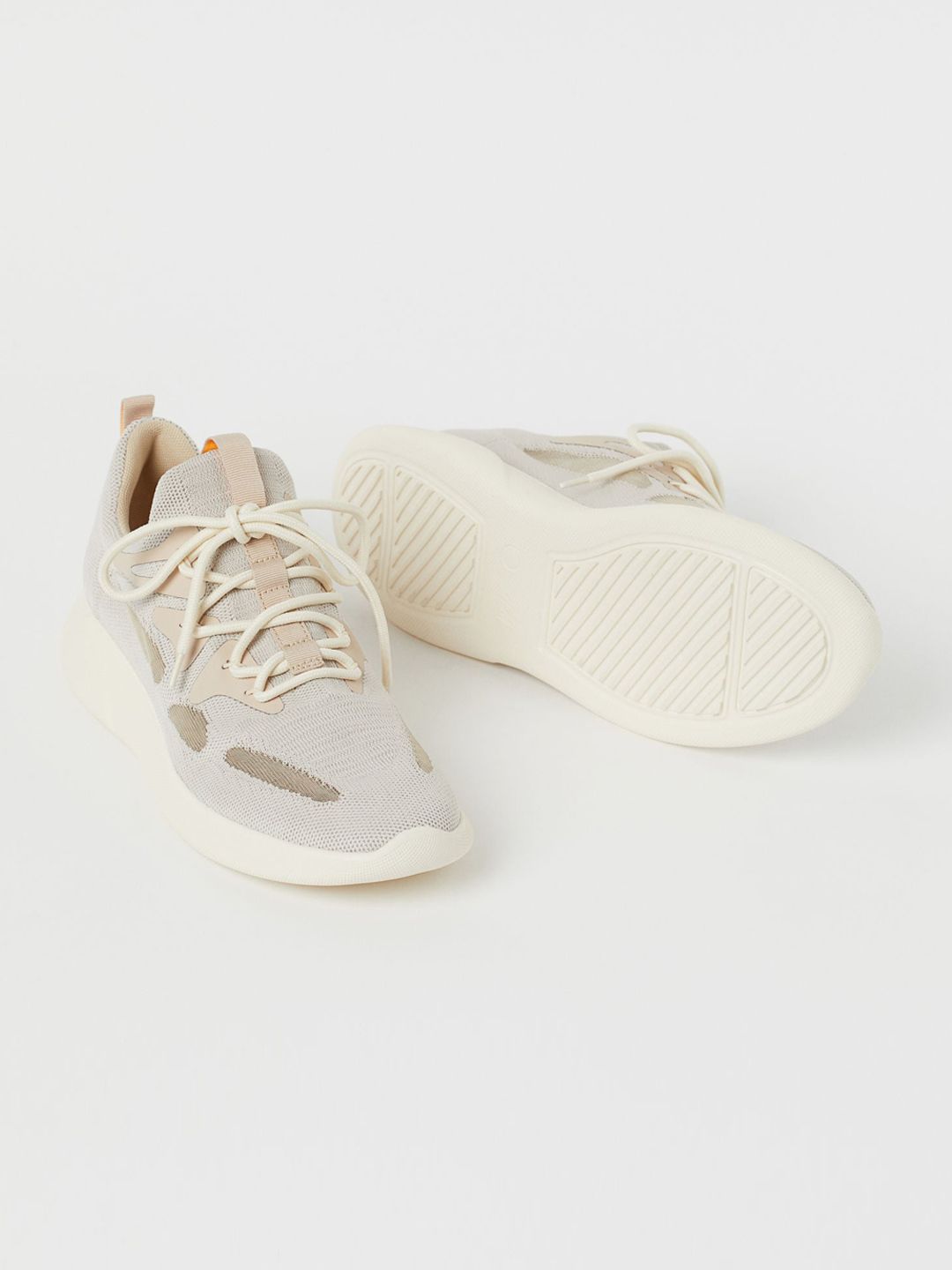 H&M Men Beige Fully-fashioned Trainers