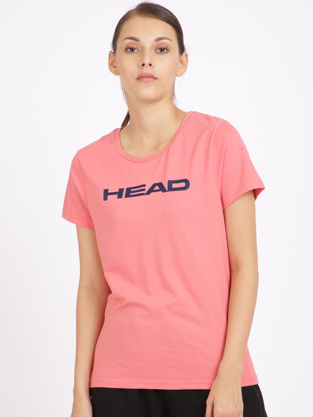 Head Women Pink Reflect-In Sports Slim-Fit T-Shirt Price in India