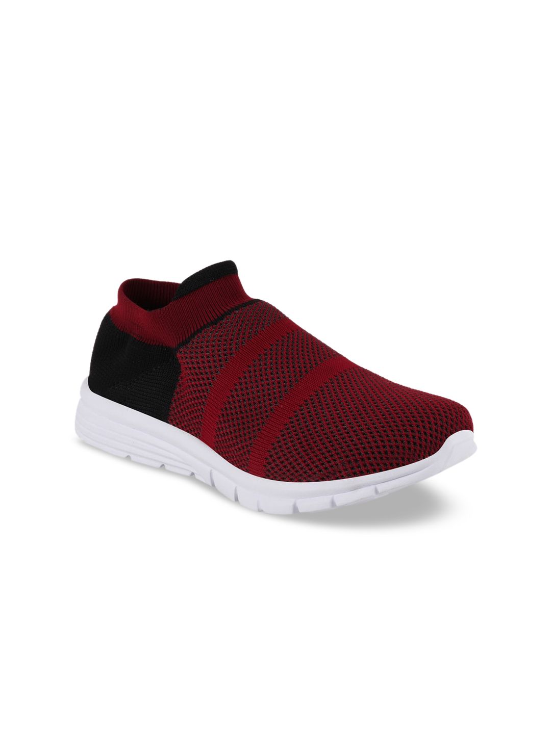 FAUSTO Women Maroon & Black Walking Shoes Price in India