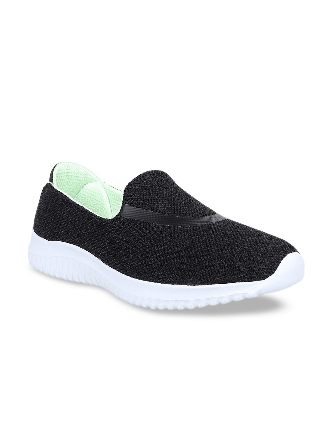 Yuuki Women Black Mesh Walking Shoes Price in India