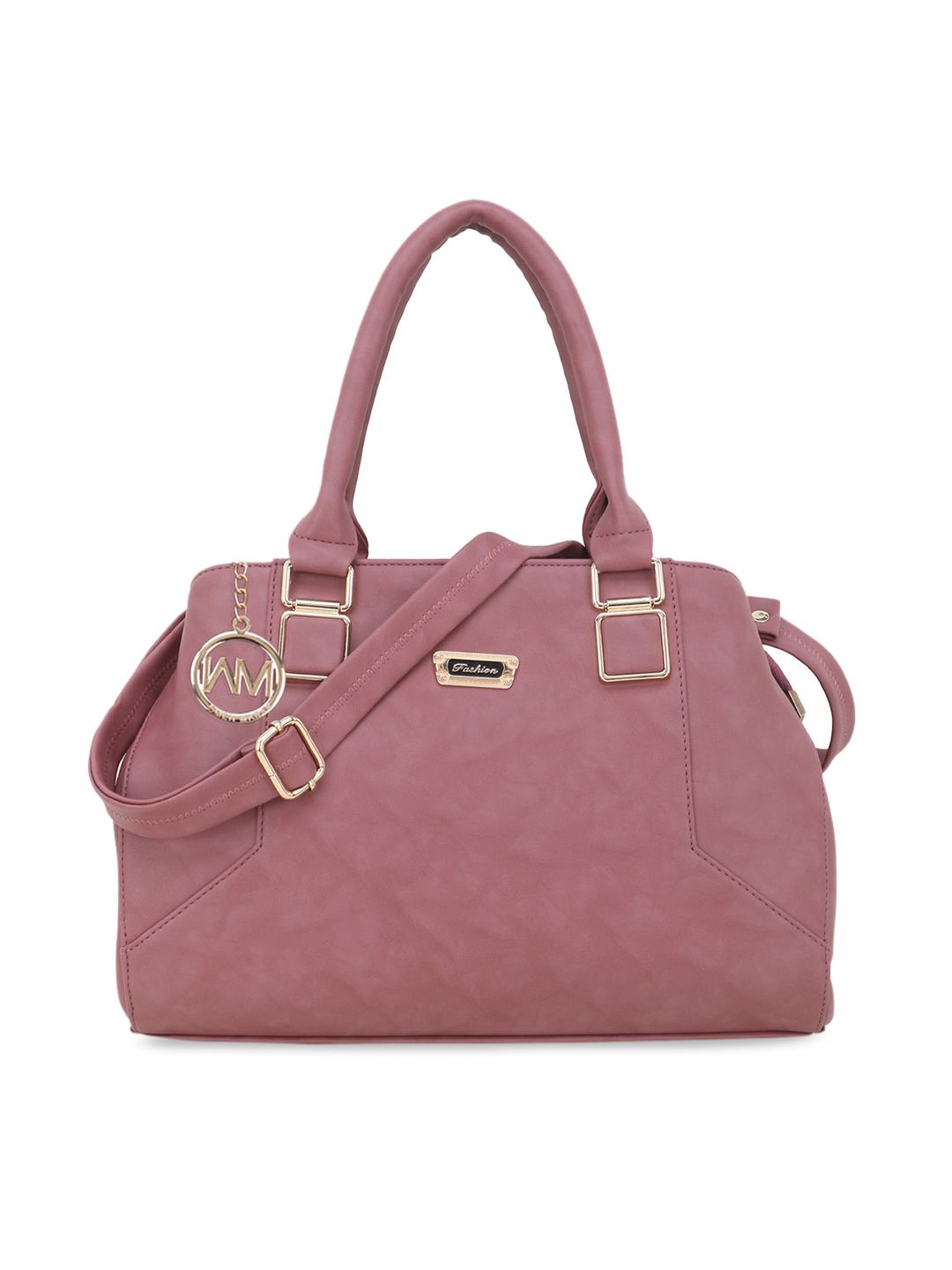 WOMEN MARKS Pink Solid Handheld Bag Price in India