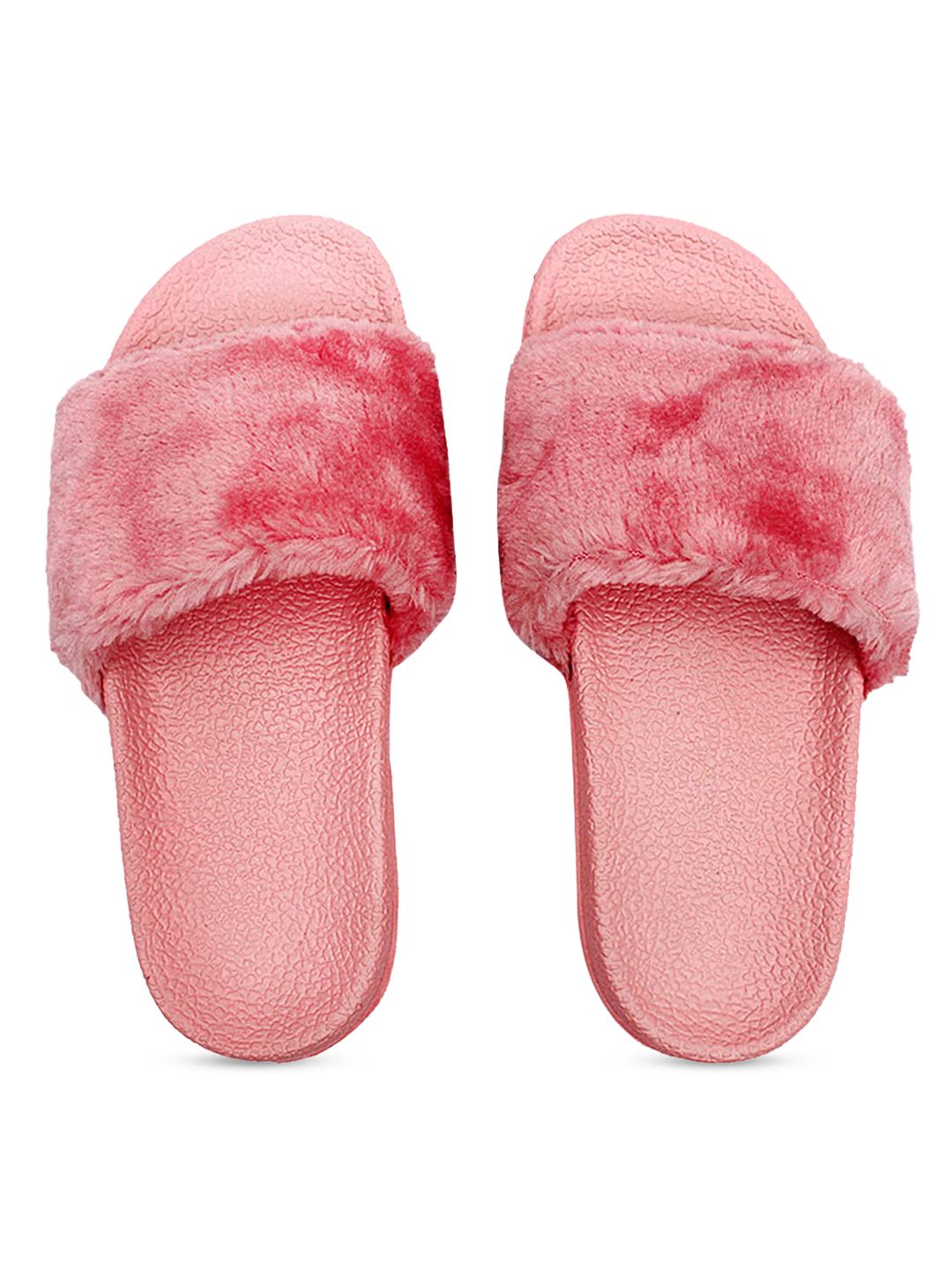 FREECO Women Pink Solid Room Slippers Price in India