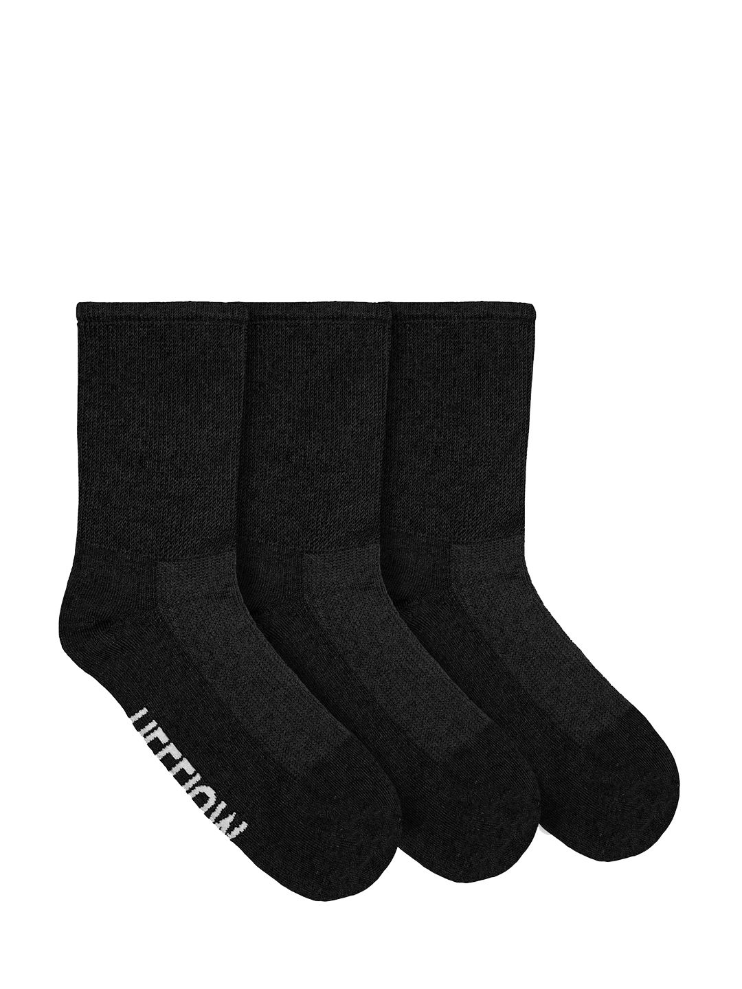 Heelium Unisex Pack Of 2 Black Solid Above-Ankle Socks