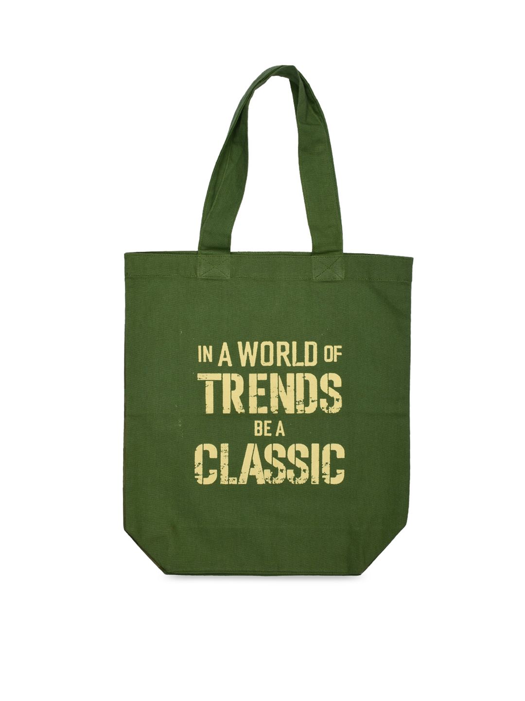 Doodle Green Printed Tote Bag Price in India