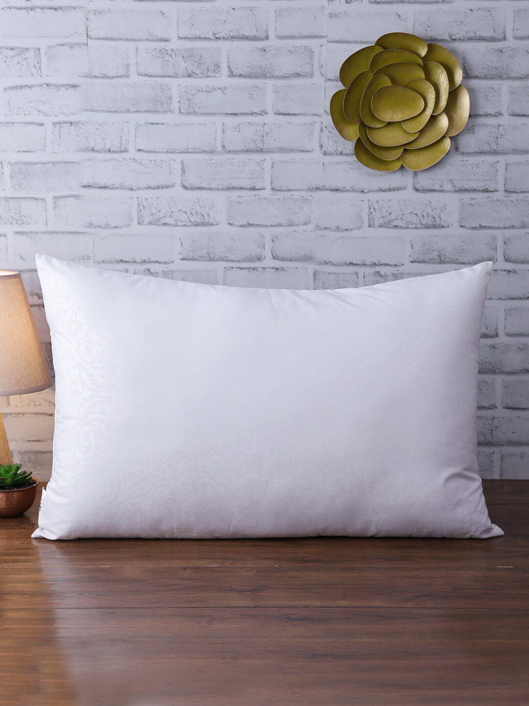 ROMEE Single White Jacquard Sleep Pillows Price in India