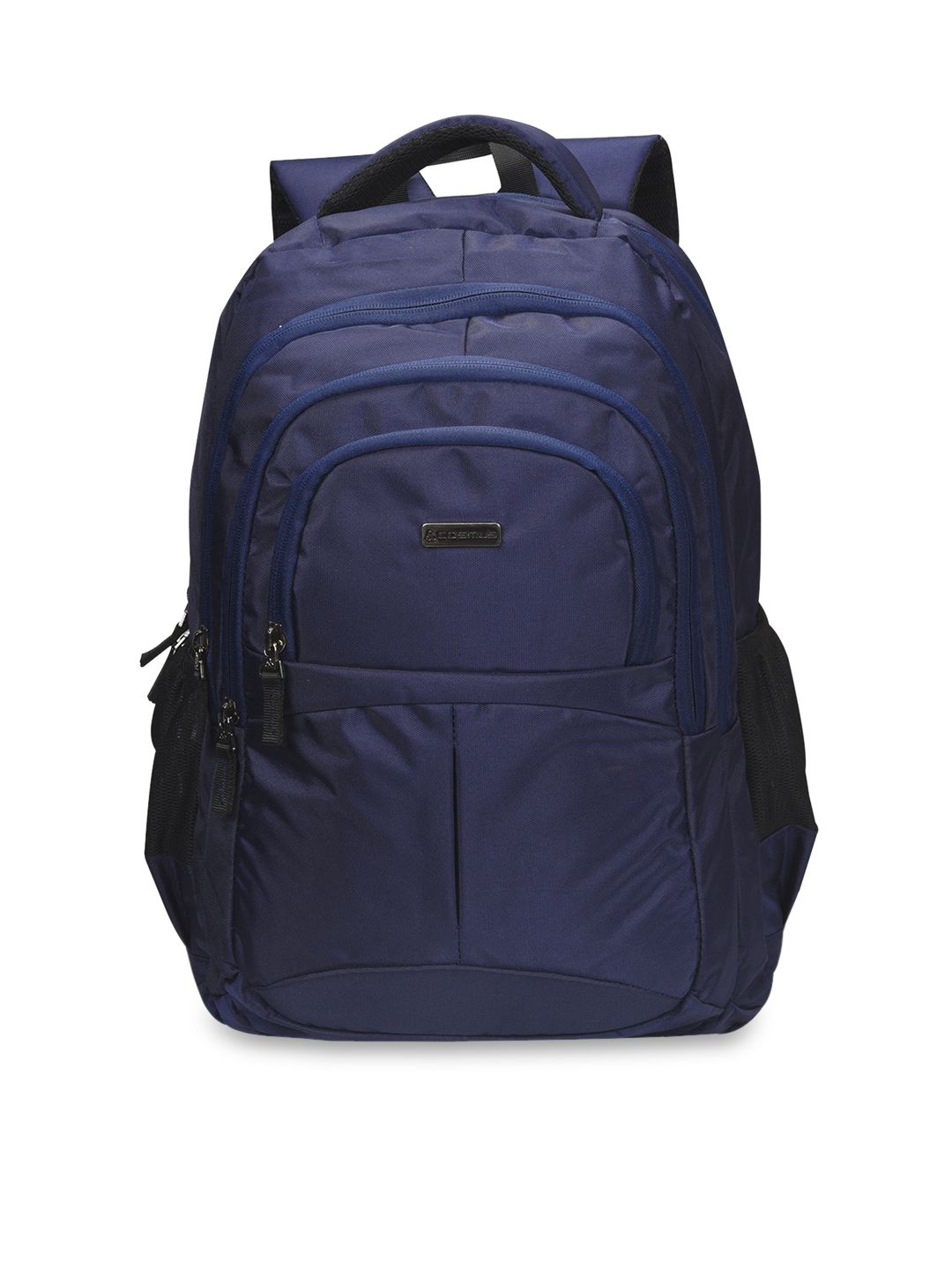 COSMUS Unisex Navy Blue Solid Backpack Price in India