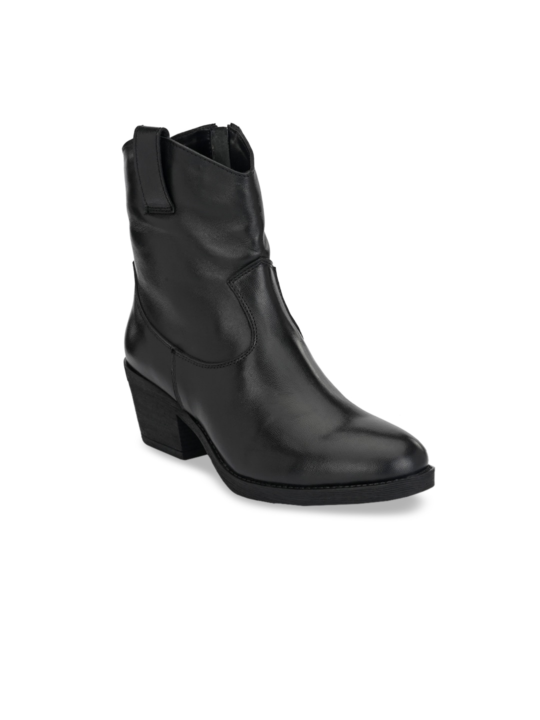 CARLO ROMANO Women Black Flat Boots Price in India