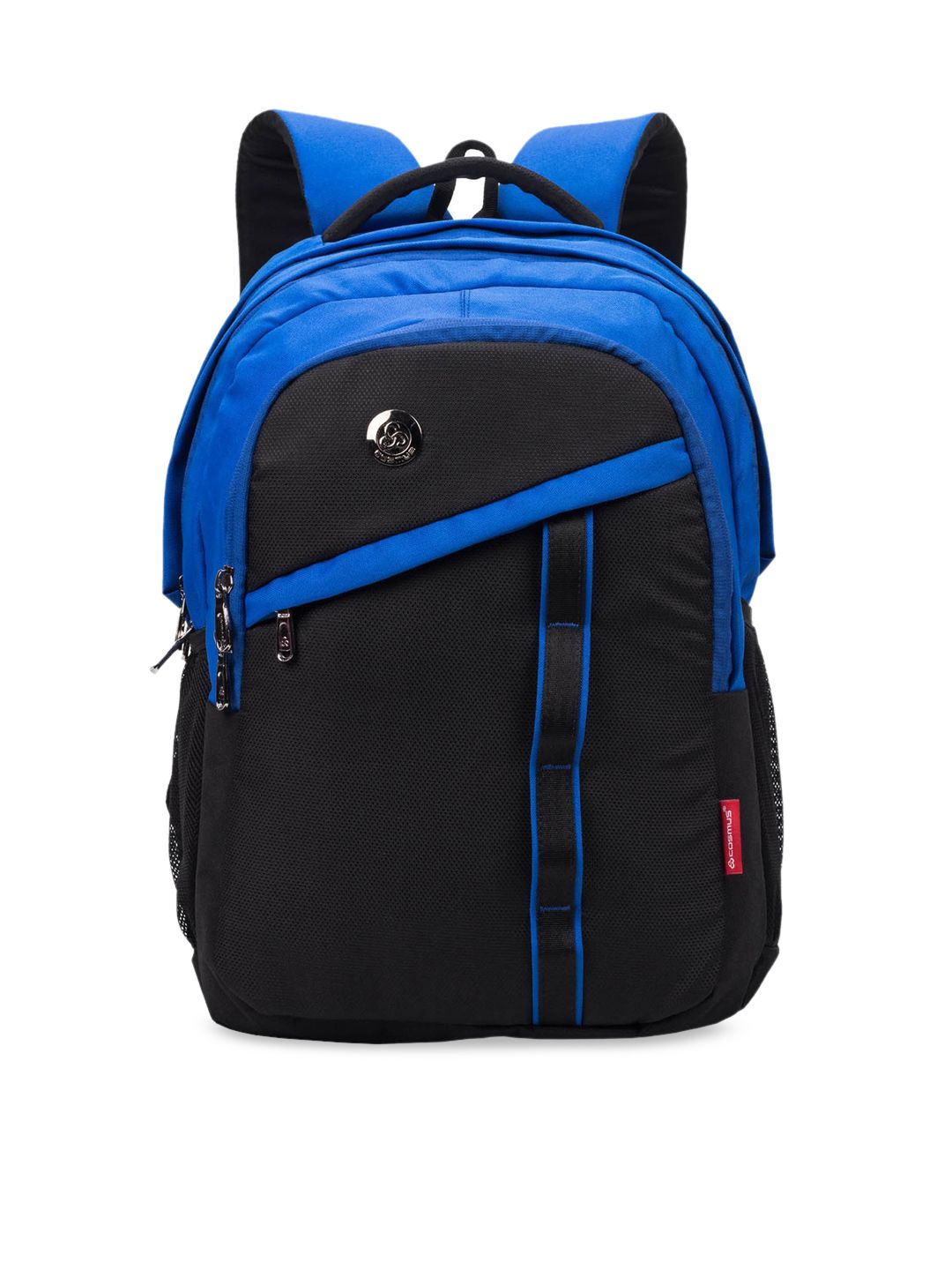 COSMUS Unisex Black & Blue Solid Backpack Price in India