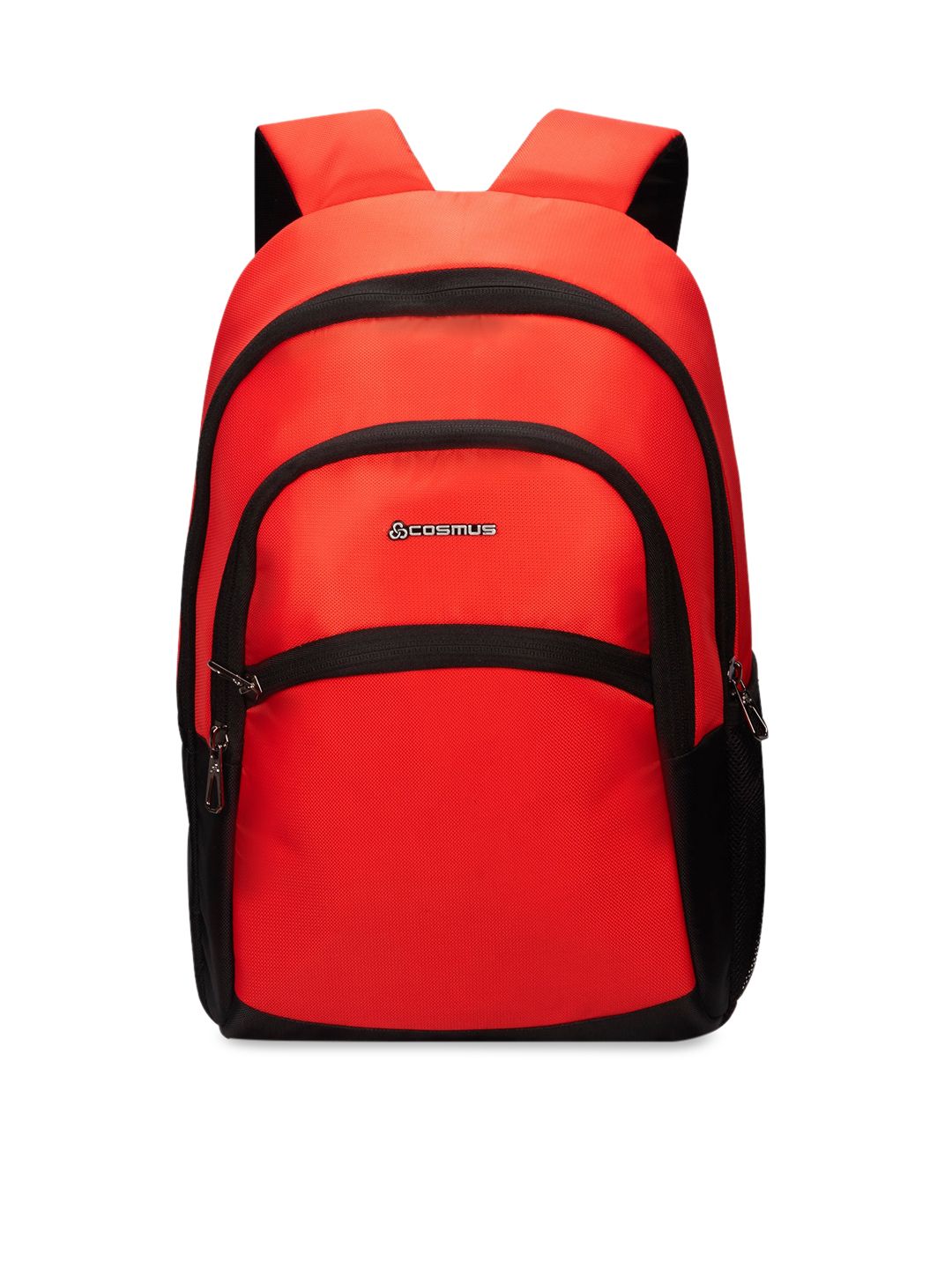COSMUS Unisex Red & Black Solid Backpack Price in India