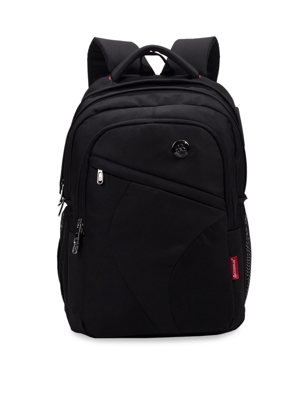 COSMUS Unisex Black Solid Backpack Price in India
